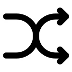 Shuffle One SVG Icon